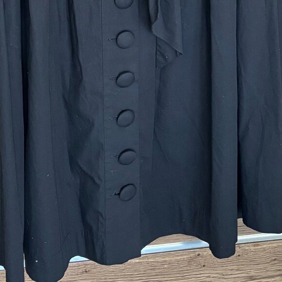 Elzinga Black Cotton Painter Dress - Size Small - Fits TU - Picture 2 of 13